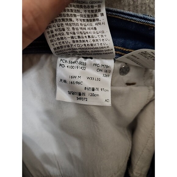 Levis 512 Perfectly Shaping Straight Leg Jeans Womens 16W Blue Stretch - Picture 7 of 8